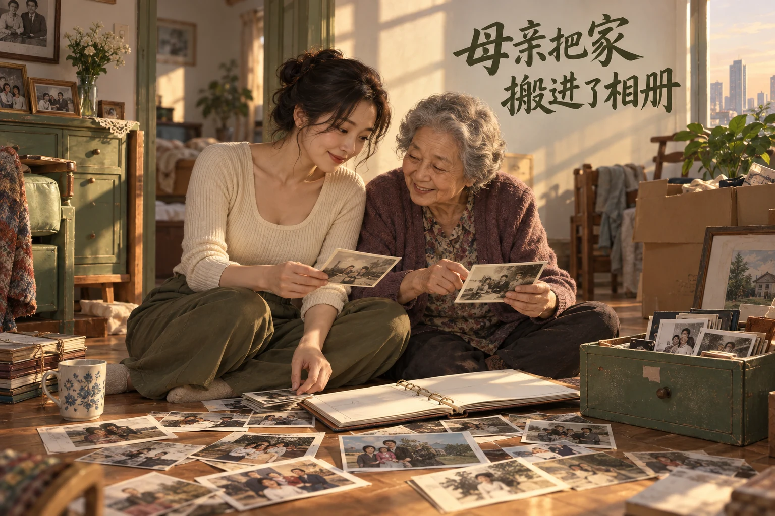 母亲把家搬进了相册主题封面